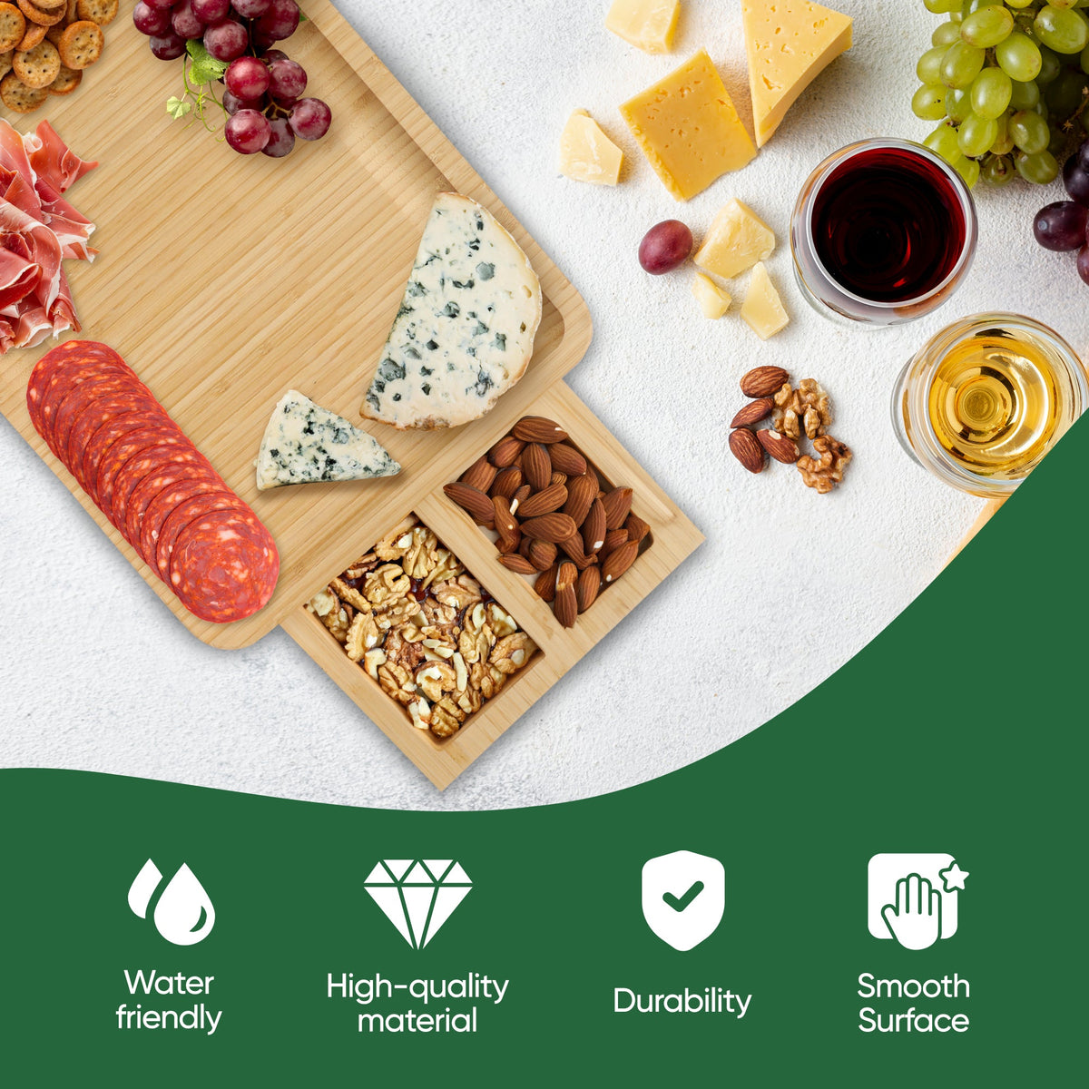 Bambüsi Cheese Board Gift Set