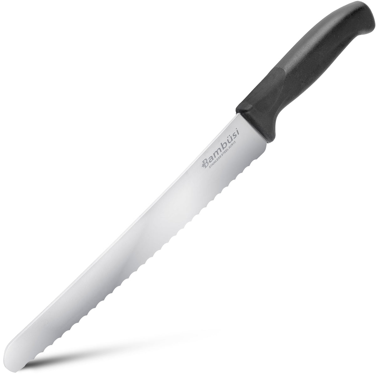 10 Inch Serrated Bread Knife - Stainless Steel Cutter for Sourdough, Baguettes & Homemade Bread