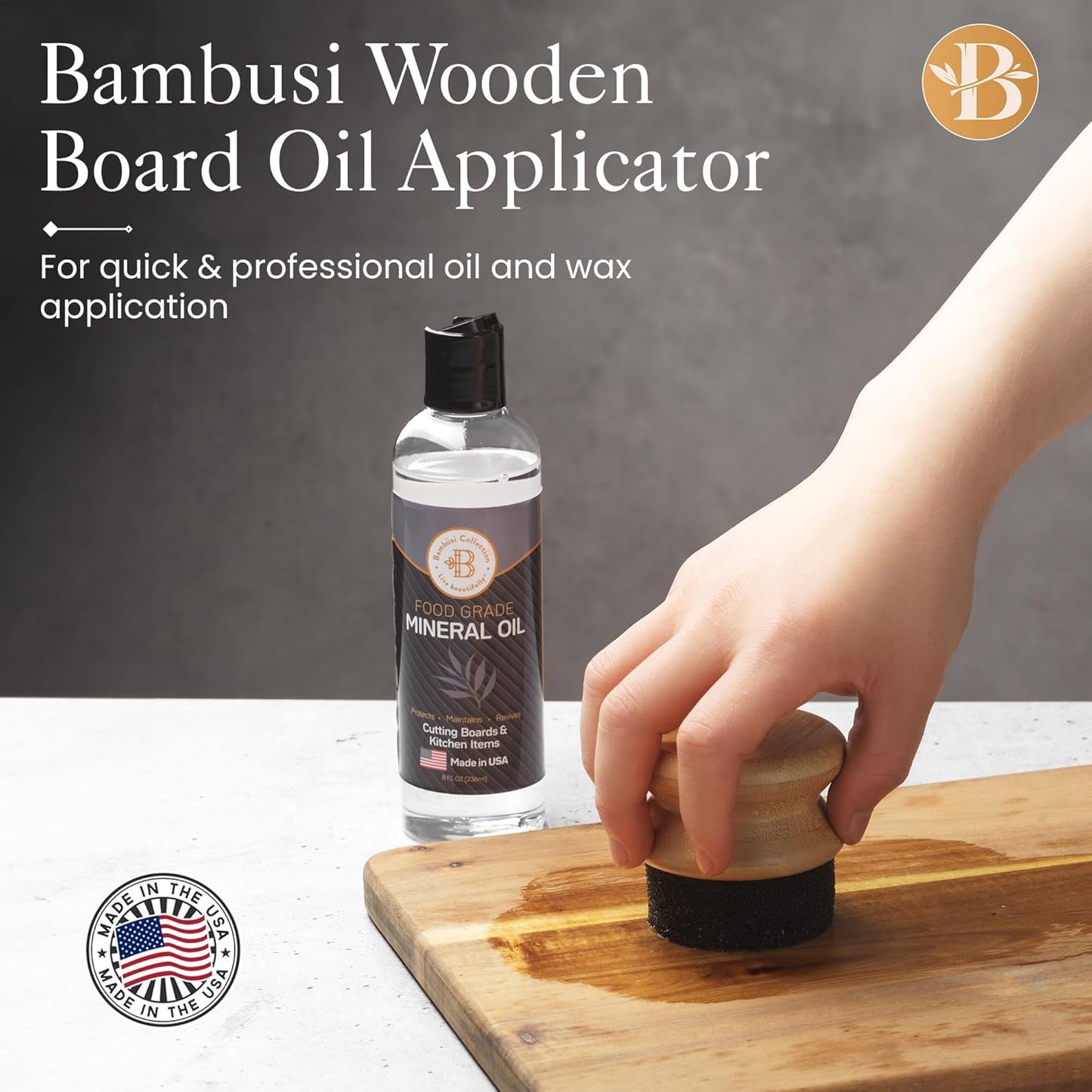 Cutting Board Oil Applicator Brush
