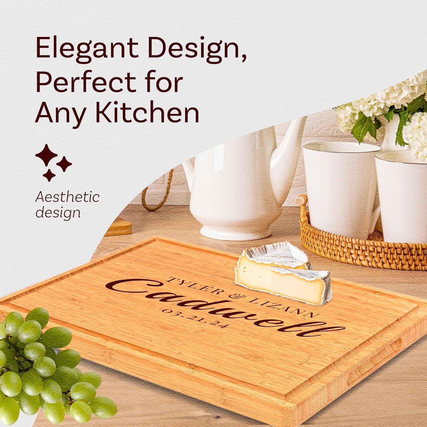 Personalized Bamboo Engraved Cutting Board