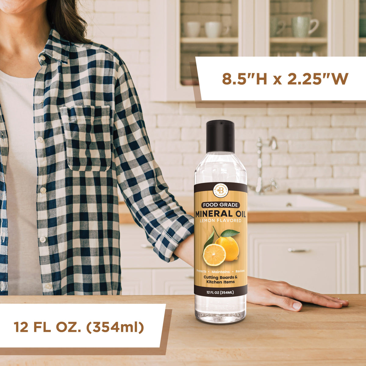 Food Grade Cutting Board Oil – Premium Mineral Oil for Wood, Bamboo & Butcher Blocks by Bambüsi