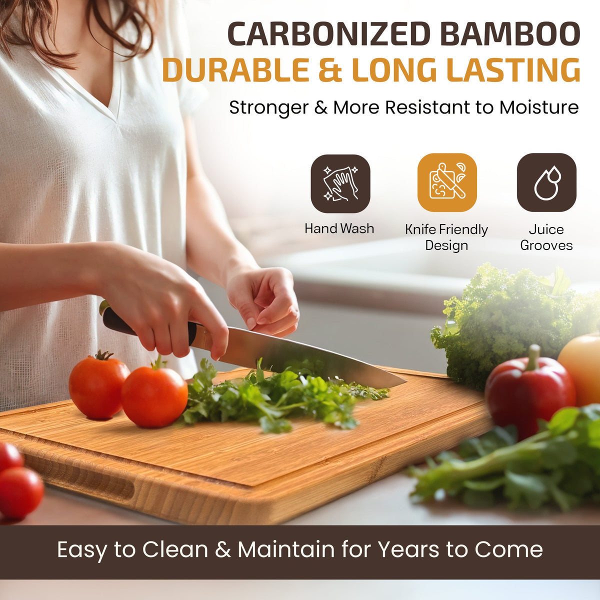 Personalized Bamboo Cutting Board with Custom Engraving | Charcuterie Board for Couples | Unique Wedding, Anniversary, and Housewarming Gift