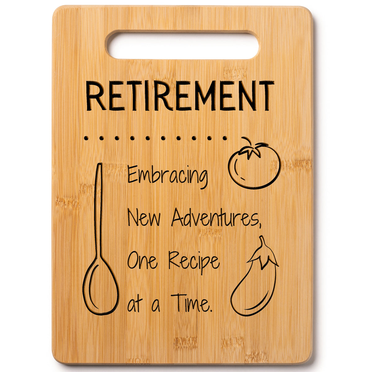 Wood Cutting Board with Personalized Gift Message