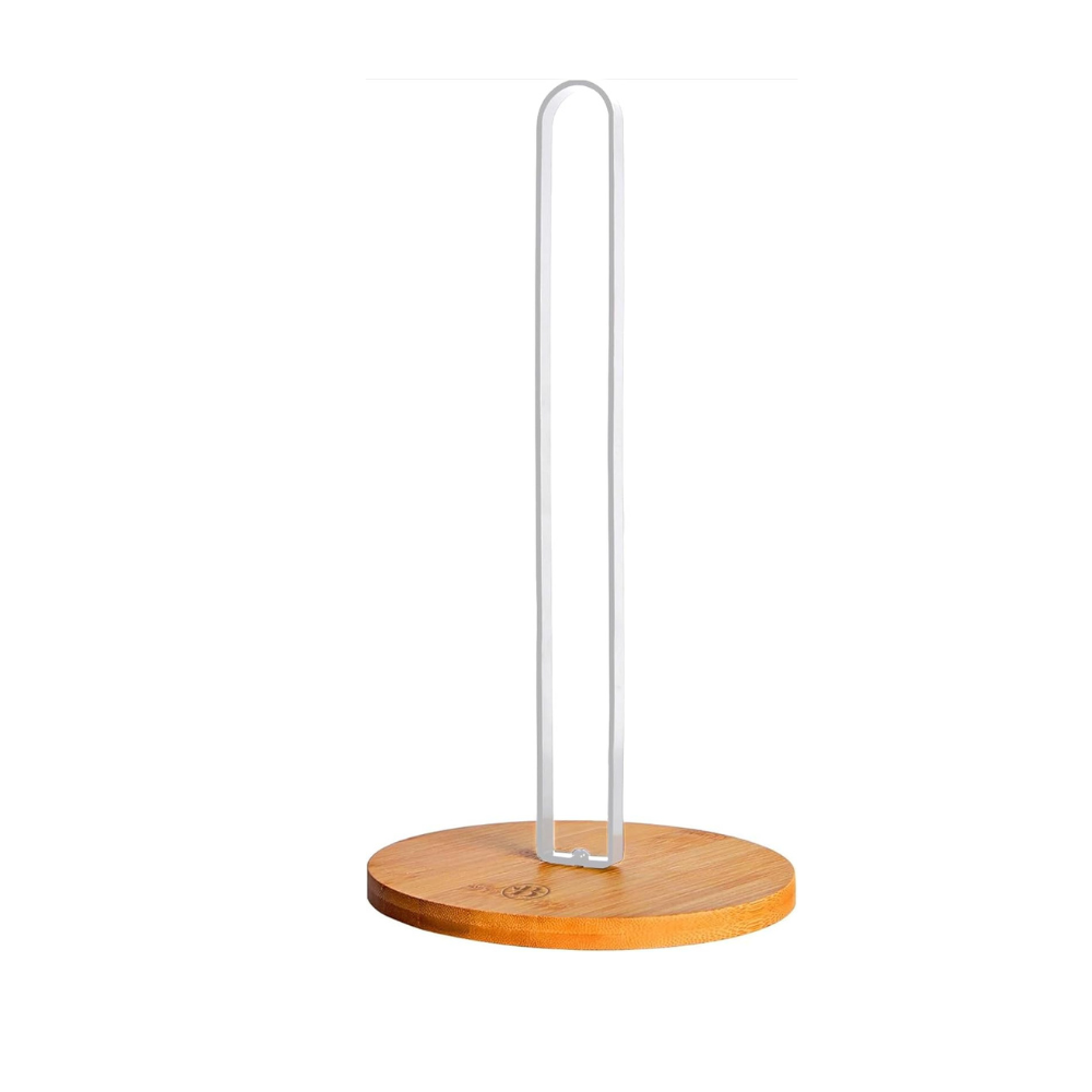 Black Wooden Paper Towel Holder