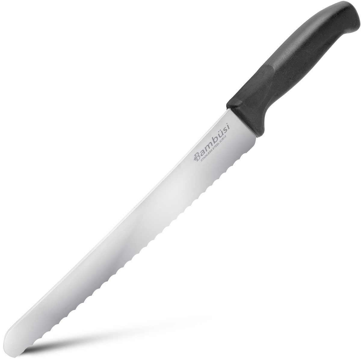 10 Inch Serrated Bread Knife - Stainless Steel Cutter for Sourdough, Baguettes & Homemade Bread