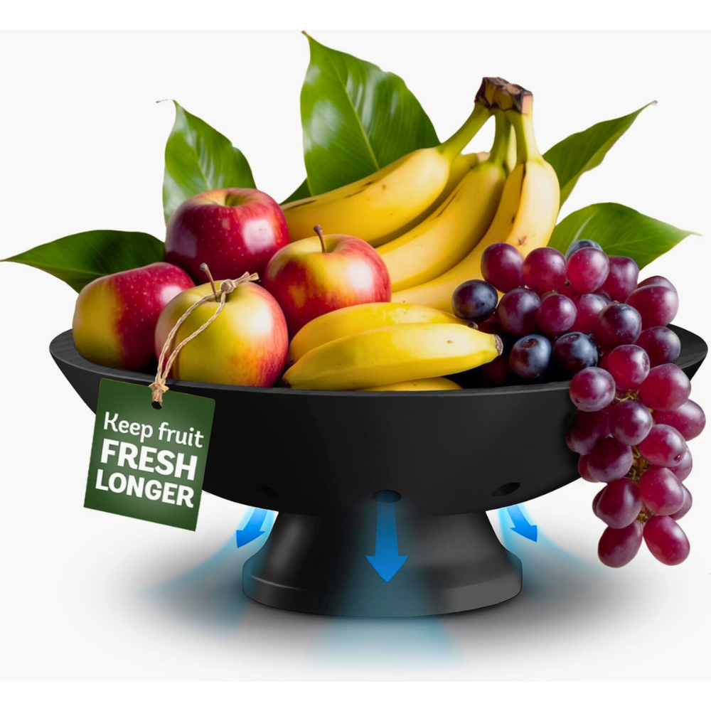 Bambüsi Wooden Pedestal Fruit Bowl