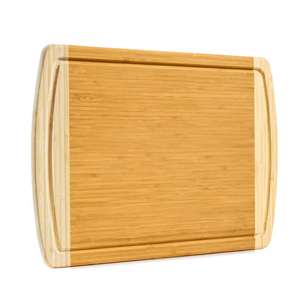 Thick Bamboo Cutting and Chopping Board with Drip Grooves