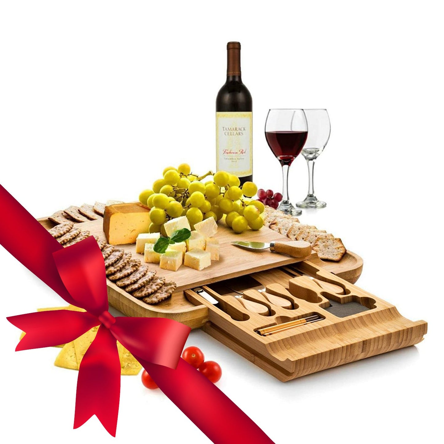 Bamboo Cheese Board Gift Set