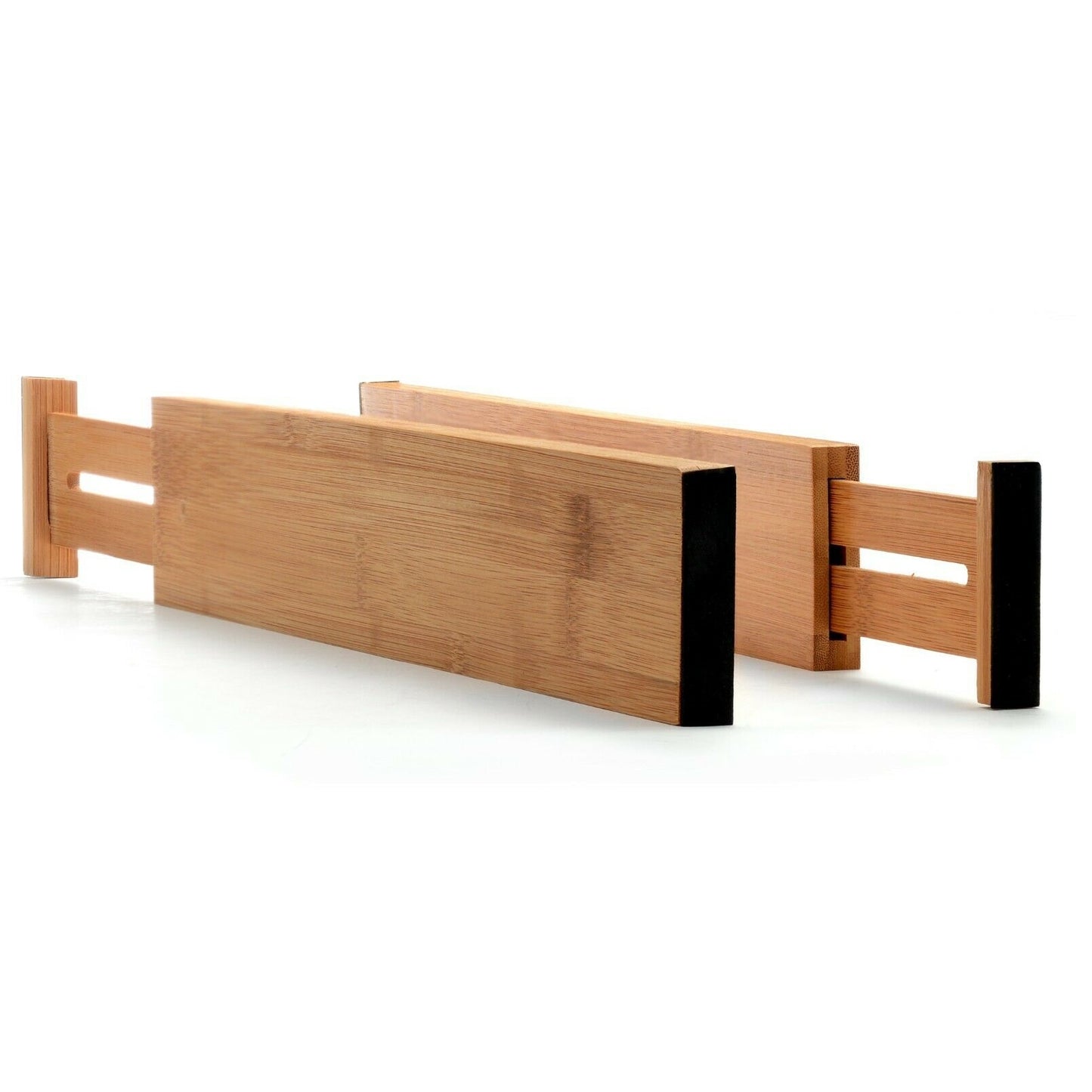 Adjustable Bamboo Drawer Dividers – 6-Pack - Adjustable 17" - 21.5"