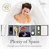 Gray Bamboo Bathtub Tray Caddy