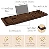 Brown Bamboo Bathtub Tray Caddy