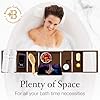 Brown Bamboo Bathtub Tray Caddy