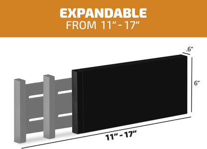 6 Pack Adjustable Bamboo Drawer Dividers 6” High Expandable Organizers for Kitchen Utensils, Clothes & Office Drawers