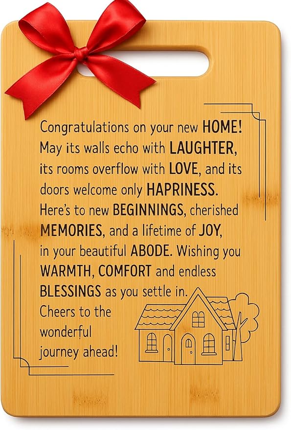 Wood Cutting Board Gift Message