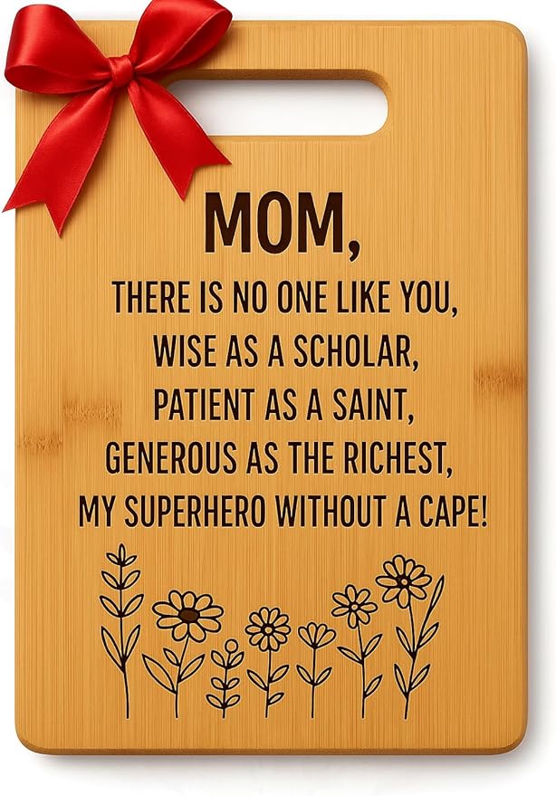Wood Cutting Board Gift Message
