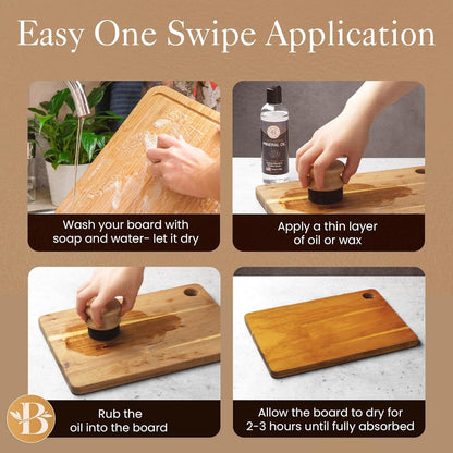 Cutting Board Oil Applicator Brush