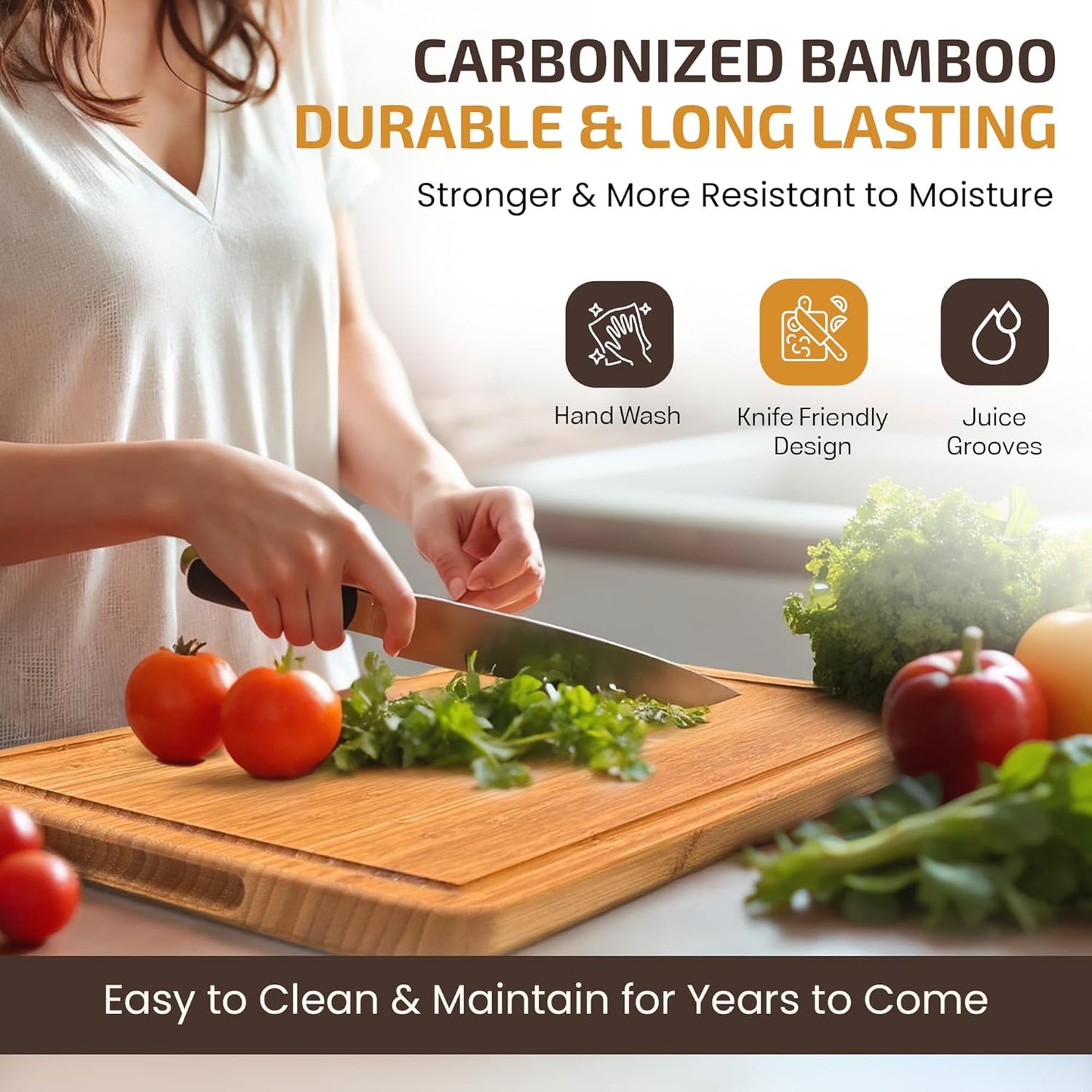 Personalized Bamboo Cutting Board with Custom Engraving | Charcuterie Board for Couples | Unique Wedding, Anniversary, and Housewarming Gift