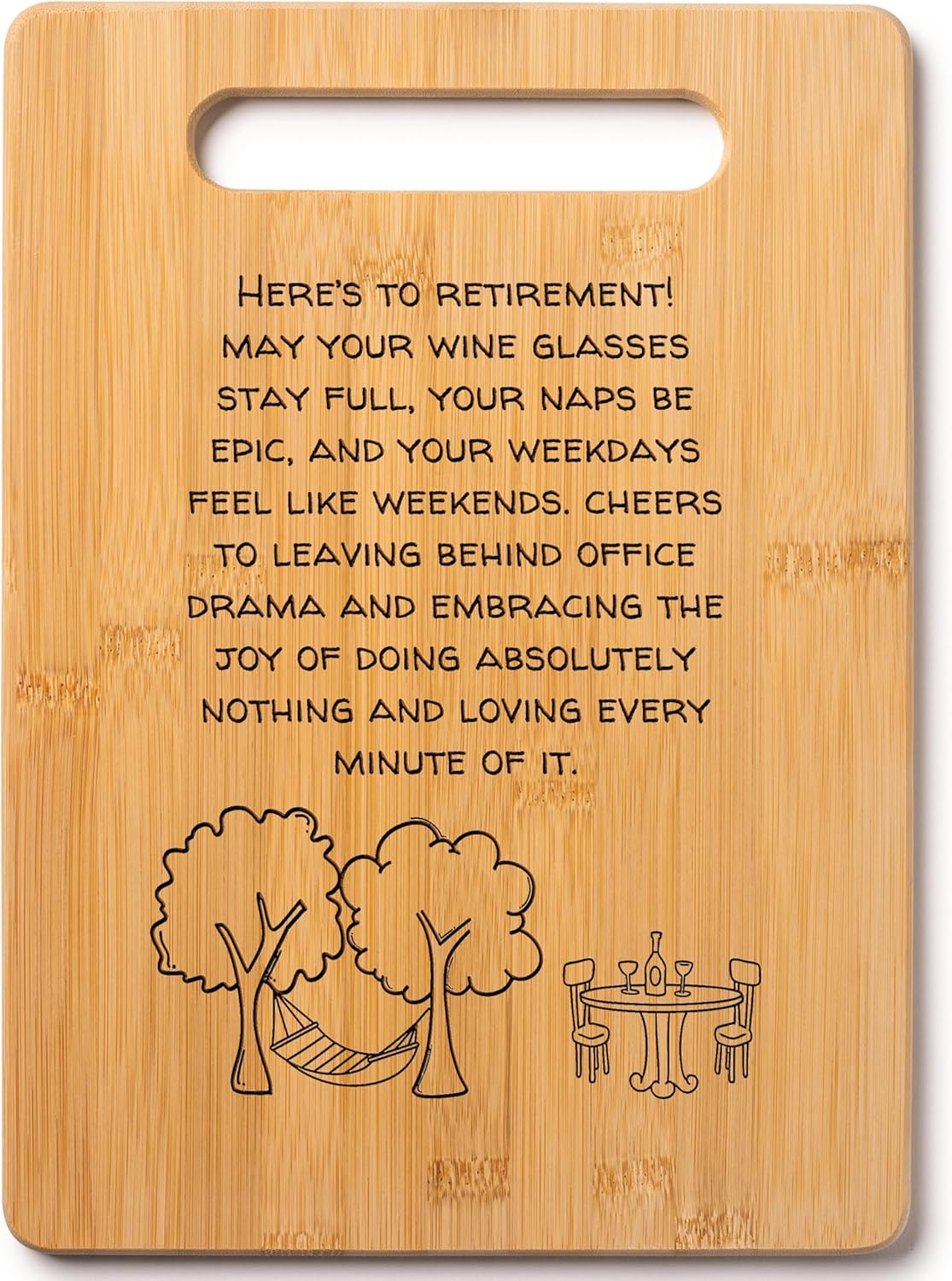 Wood Cutting Board Gift Message