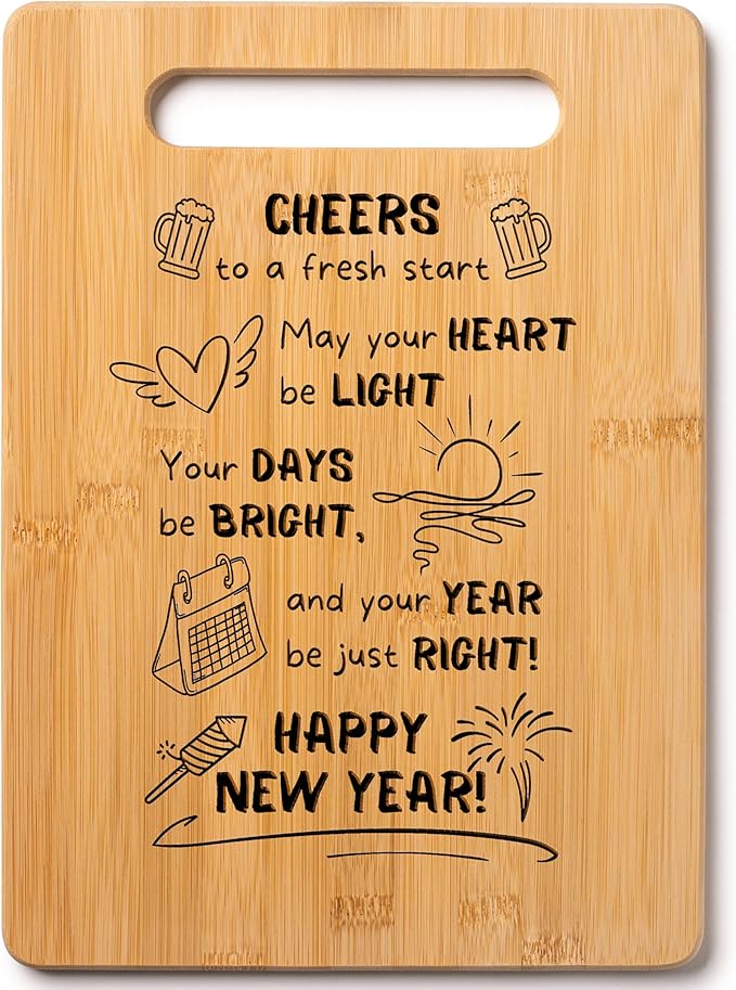 Wood Cutting Board Gift Message
