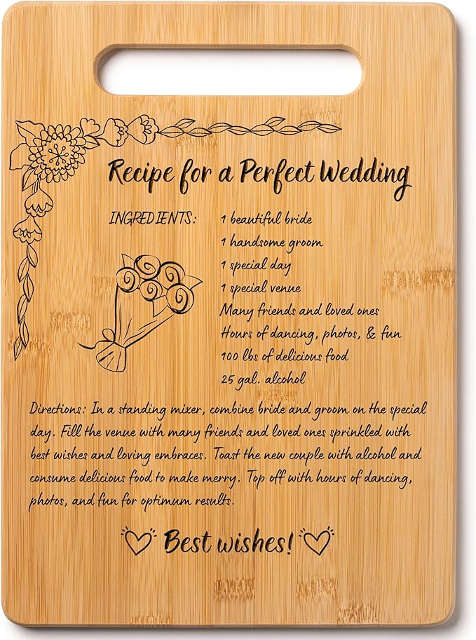 Wood Cutting Board Gift Message