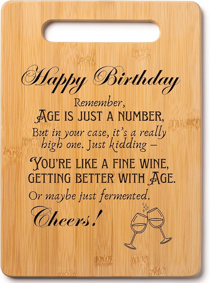 Wood Cutting Board Gift Message