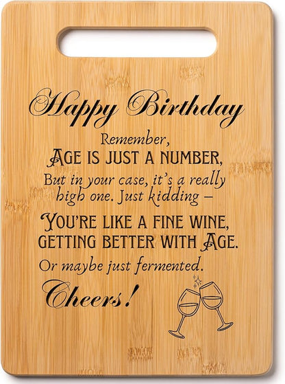 Wood Cutting Board Gift Message