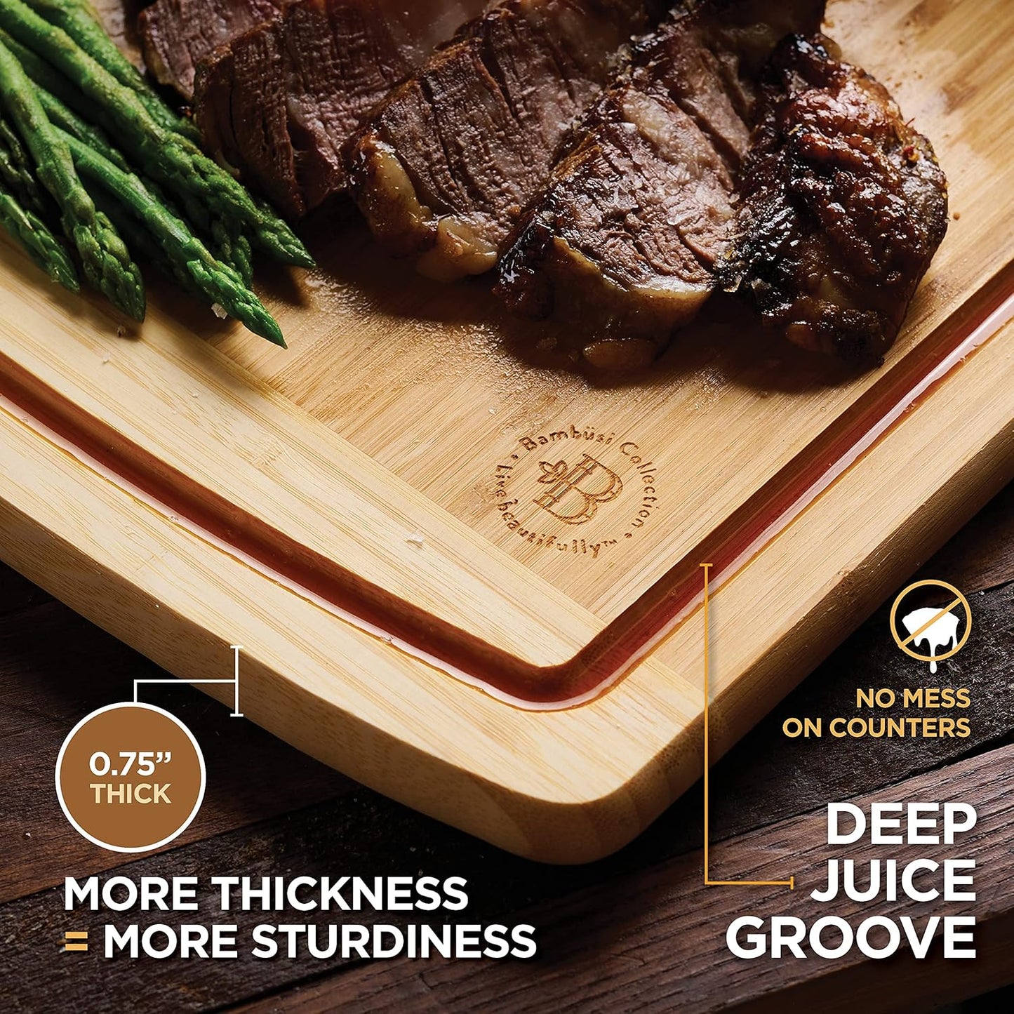Bamboo Cutting Board Set
