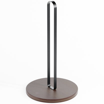 Black Wooden Paper Towel Holder