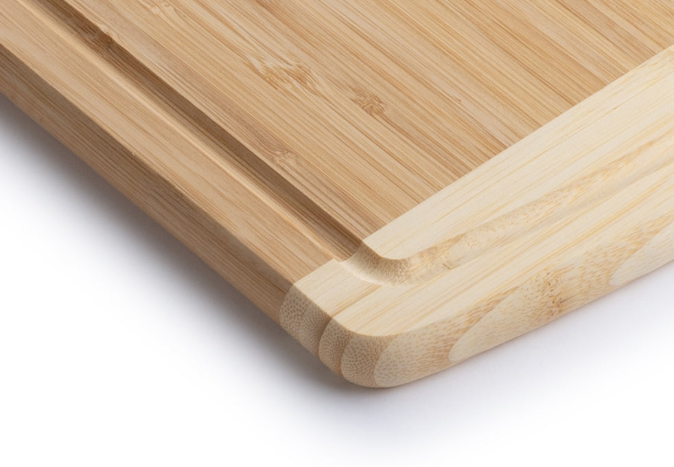 Premium Bamboo Cutting Board - Set of 2 Thick Butcher Block Kitchen Boards for Meat Vegetables Cheese and Meal Prep