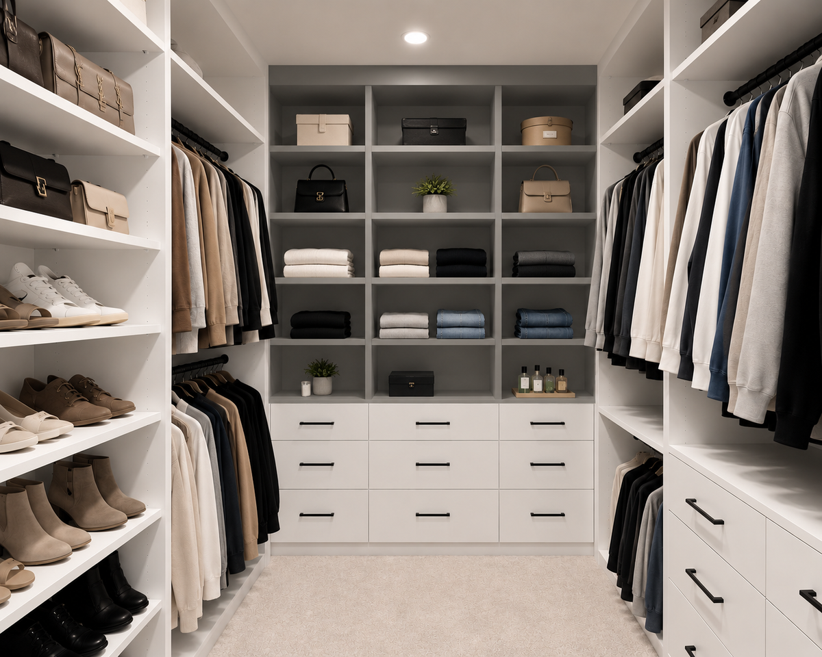 Custom Cut Cabinet Shelves, 3/4 Inch Thick Melamine, Cut to Size