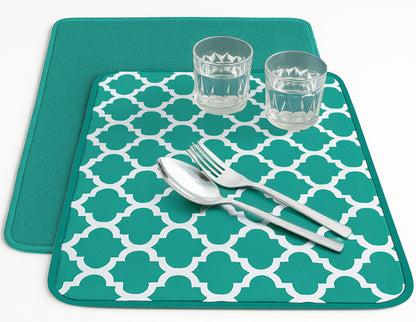 Microfiber Dish Drying Mat for Dishes, Pots & Pans, Reversible