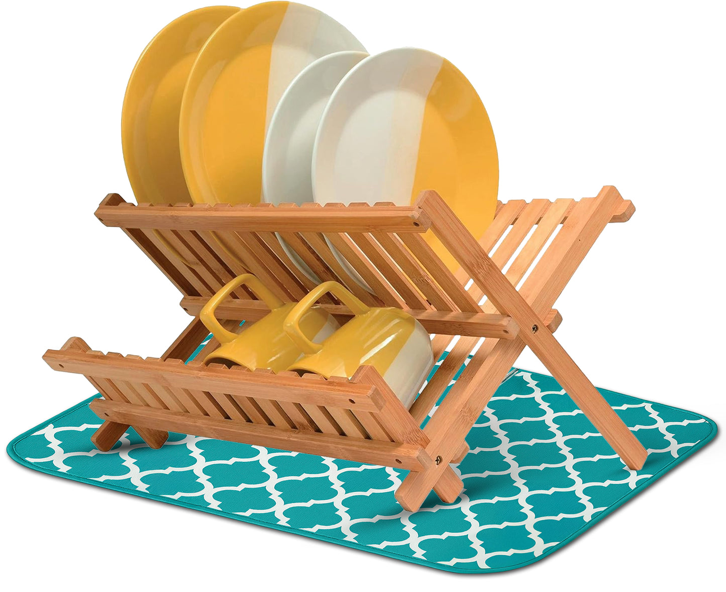 Microfiber Dish Drying Mat for Dishes, Pots & Pans, Reversible