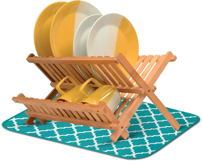 Microfiber Dish Drying Mat for Dishes, Pots & Pans, Reversible