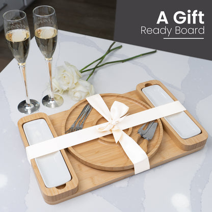 Bamboo Charcuterie Board Gift Set
