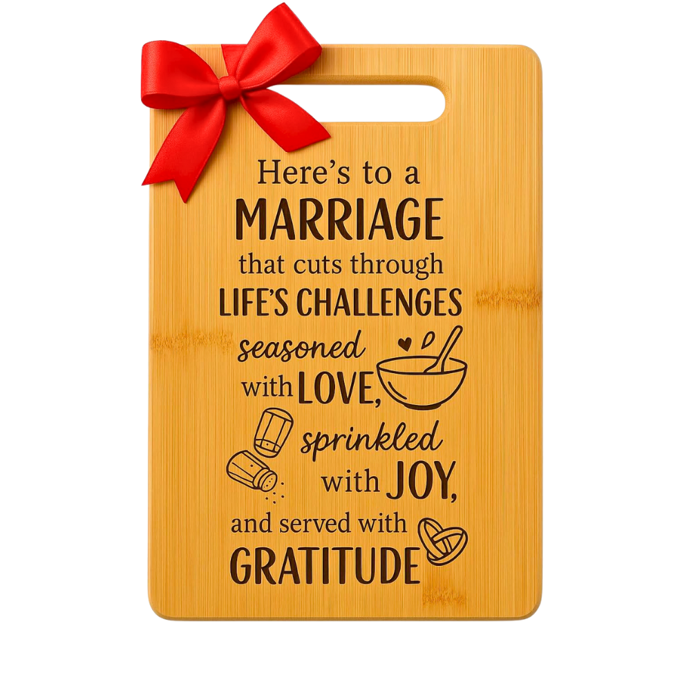 Wood Cutting Board Gift Message