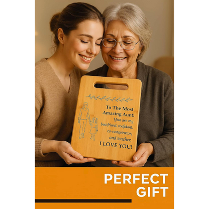 Wood Cutting Board Gift Message
