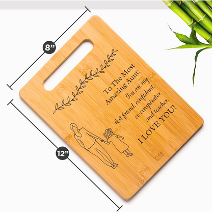 Wood Cutting Board Gift Message