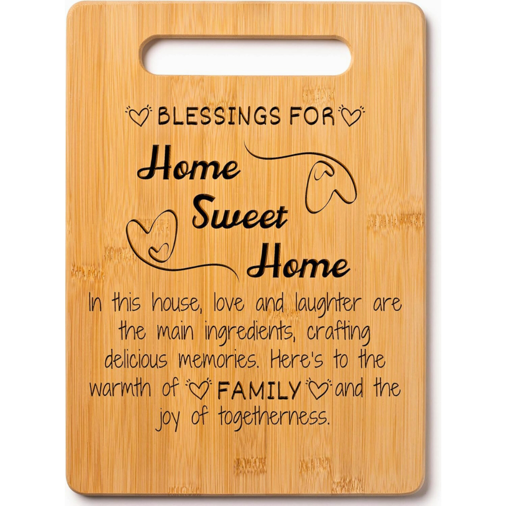 Wood Cutting Board Gift Message