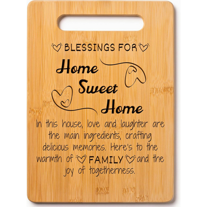 Wood Cutting Board Gift Message