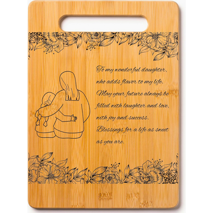 Wood Cutting Board Gift Message