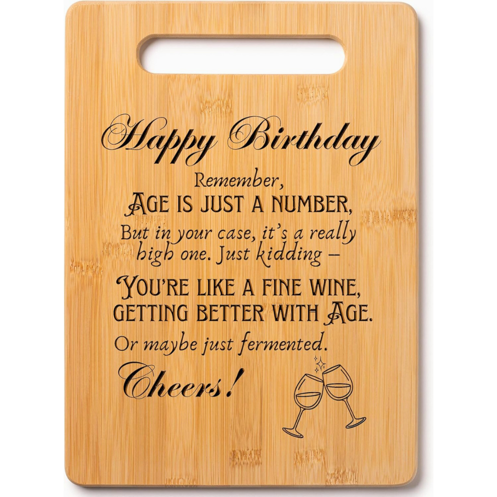 Wood Cutting Board Gift Message