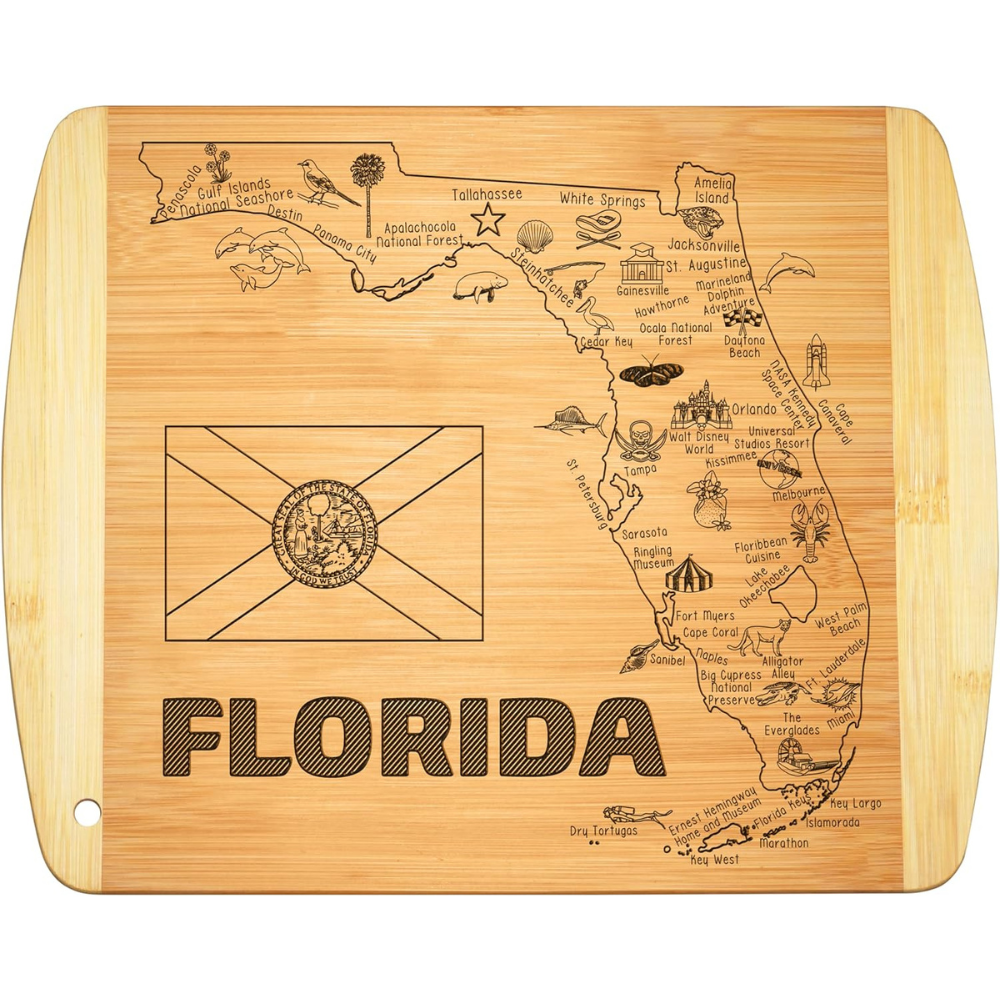 State Bamboo Cutting Board