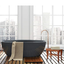 Load image into Gallery viewer, Bamboo Shower Stool with Storage Shelf and Floor Mat
