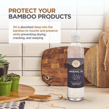 Load image into Gallery viewer, Food Grade Mineral Oil - Cutting Board, Butcher Block Oil, Wood Cutting Board Conditioner, Protects and Restores Wood, Stainless Steel and Marble
