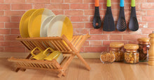 Load image into Gallery viewer, Bamboo Collapsible Dish Rack
