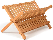 Load image into Gallery viewer, Bamboo Collapsible Dish Rack
