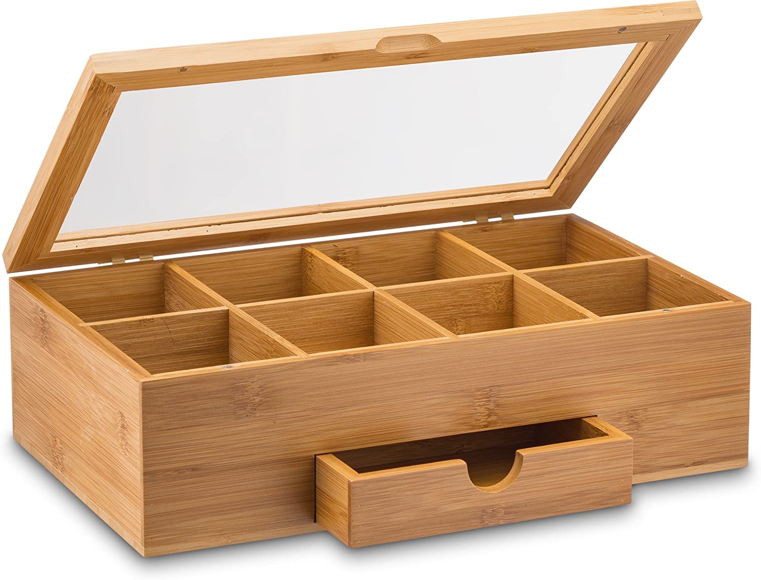 Amazon.com: JACKCUBE DESIGN Rustic Wood Tea Storage Box Tea