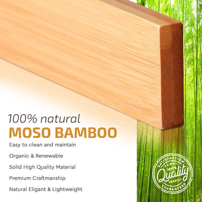 Adjustable Bamboo Drawer Dividers – 4 Pack