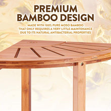 Load image into Gallery viewer, Bamboo Indoor/Outdoor Corner Storage Shelf
