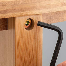 Load image into Gallery viewer, Bamboo Indoor/Outdoor Corner Storage Shelf
